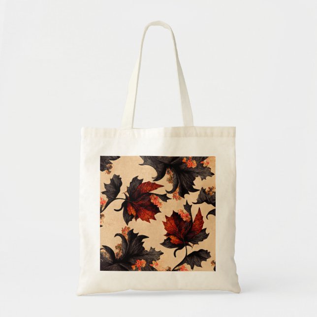 Bolsa Tote Padrão de Folhas do Barroco (Frente)
