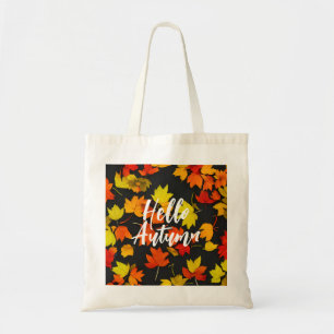 Bolsa Tote Padrão de Folhas do Outono Artístico