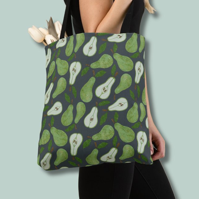 Bolsa Tote Padrão de fruta de pera do pomar (Orchard pear fruit pattern tote bag)