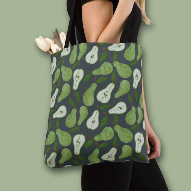 Bolsa Tote Padrão de fruta de pera do pomar (Orchard Pear all over print tote bag)