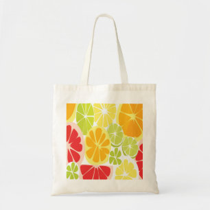 Bolsa Tote Padrão de Frutas Cítricas