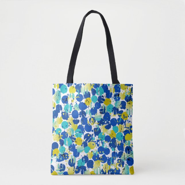 Bolsa Tote padrão de fundo abstrato sem descontinuidades, com (Frente)