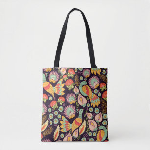 Bolsa Tote Padrão de fundo sem costura no tradicional fl