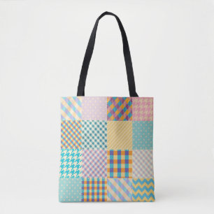 Bolsa Tote Padrão de fundo sem costura. Pata de plástico t
