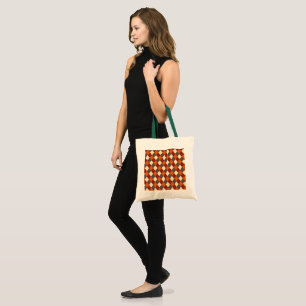 Bolsa Tote Padrão de Gingham de outono