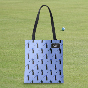 Bolsa Tote Padrão de Golfe - Player e driver - adicionar inic