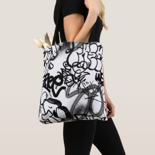 Bolsa Tote Padrão de grafite