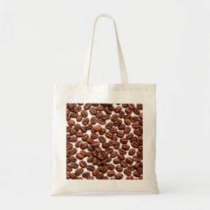 Bolsa Tote Padrão de Grãos de Café