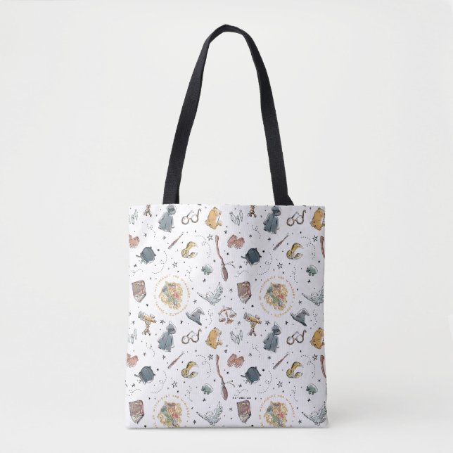 Bolsa Tote Padrão de Ícones HARRY POTTER™ (Frente)