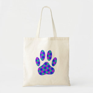 Bolsa Tote Padrão de impressão de pata cósmica