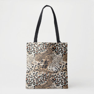 Bolsa Tote Padrão de impressão do Leopard de animais modern