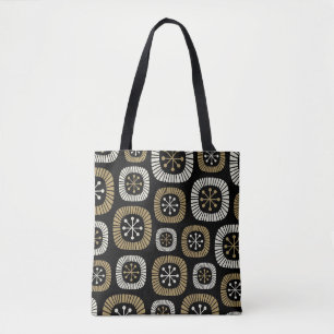 Bolsa Tote Padrão de Inicialização Moderna do meio século