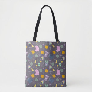Bolsa Tote padrão de jardim multicolor