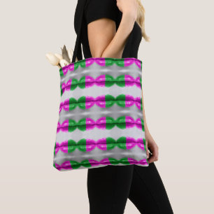 Bolsa Tote Padrão de lábios de moda