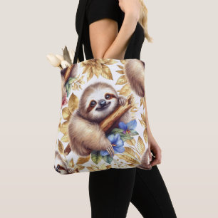 Bolsa Tote Padrão de Lama de Corte de Vintage