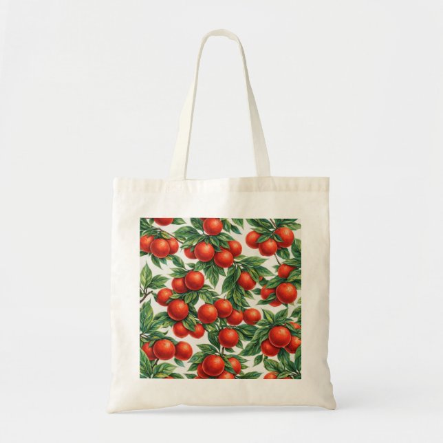 Bolsa Tote Padrão de Laranja Sangue (Frente)