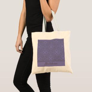 Bolsa Tote Padrão de lavanda personalizado