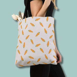 Bolsa Tote Padrão de legumes de cenouras