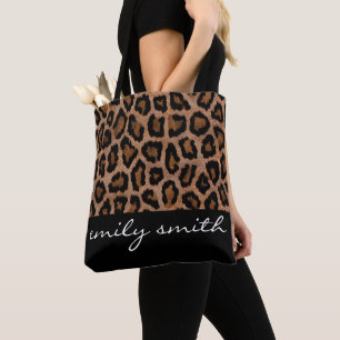 Bolsa Tote Padrão de Leopardo Personalizado