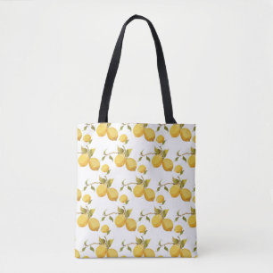 Bolsa Tote Padrão de limão da vindima