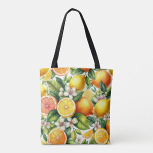 Bolsa Tote Padrão de limões
