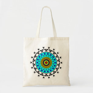 Bolsa Tote Padrão de Mandala Floral