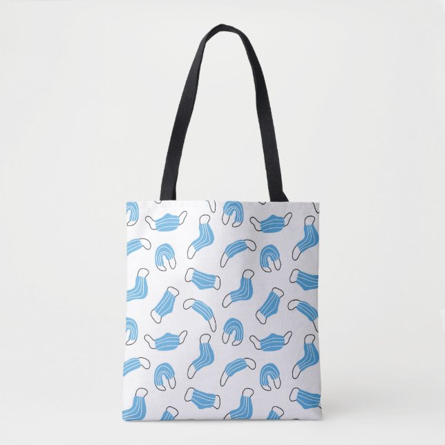Bolsa Tote Padrão de máscara médica (Frente)