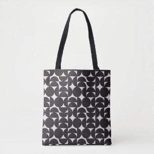 Bolsa Tote padrão de meio século de geometria da forma de a