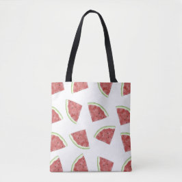 Bolsa Tote Padrão de melancia suculenta