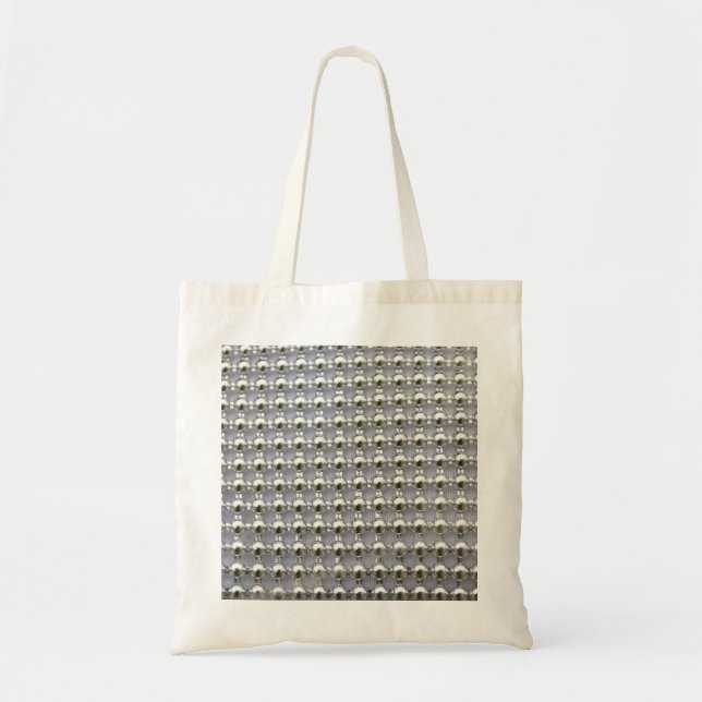 Bolsa Tote Padrão de Miçangas Silver (Frente)