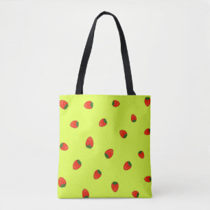Bolsa Tote Padrão de morango