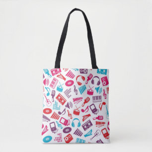Bolsa Tote Padrão de música