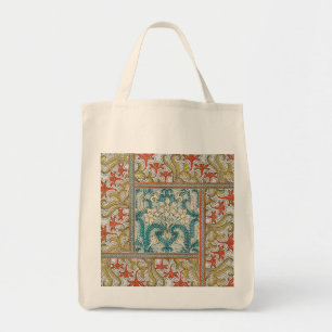 Bolsa Tote Padrão de Narciso Art Nouveau Antigo Verneuil