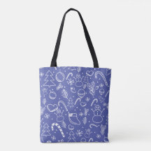 Padrão de Natal do Dodle Azul - Divertido e Festiv