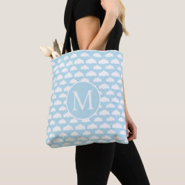 Bolsa Tote Padrão de nuvens Whimsical
