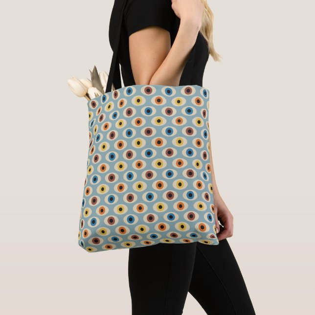Bolsa Tote Padrão de Olhos Retroativos (Close Up)