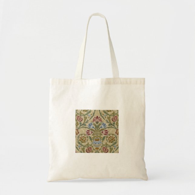 Bolsa Tote Padrão de Papel de Parede Floral Brocado de Willia (Frente)