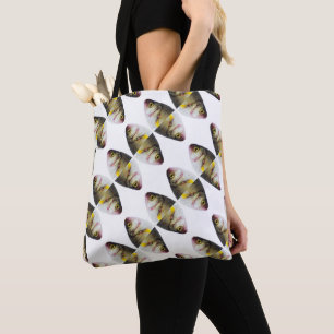 Bolsa Tote padrão de peixes abstrato
