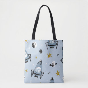 Bolsa Tote Padrão de permuta infantil com espaço desenhado