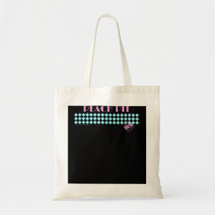 Bolsa Tote Padrão de poço do Beverly Colinas 90210 Peach