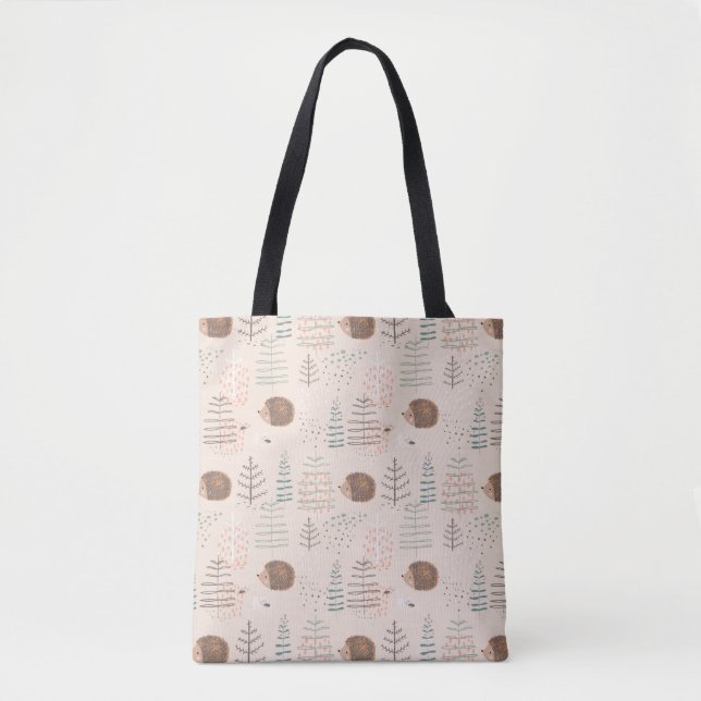 Bolsa Tote Padrão de Porte da Floresta em Cute (Frente)
