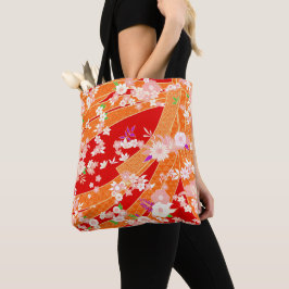 Bolsa Tote Padrão de Quimono Mix Floral Primavera