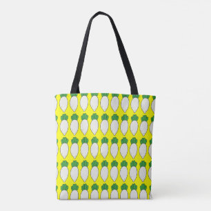 Bolsa Tote Padrão de Rabanete 4