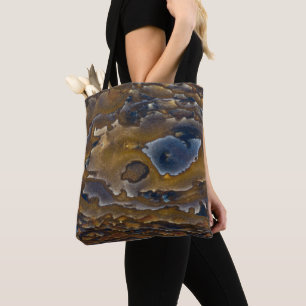 Bolsa Tote Padrão de redemoinho em Laje de Jasper