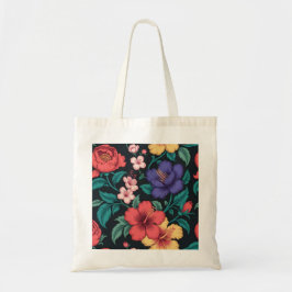 Bolsa Tote Padrão de repetição de flor silvestre