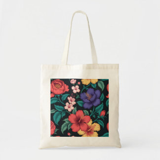 Bolsa Tote Padrão de repetição de flor silvestre
