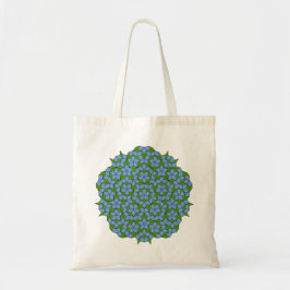 Bolsa Tote Padrão de Rhombus Penrose Verde e Azul