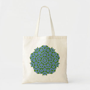 Bolsa Tote Padrão de Rhombus Penrose Verde e Azul