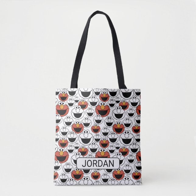 Bolsa Tote Padrão de Rosto Colorido do Elmo (Frente)