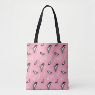 Bolsa Tote Padrão de salto alto da Gossip Girl
